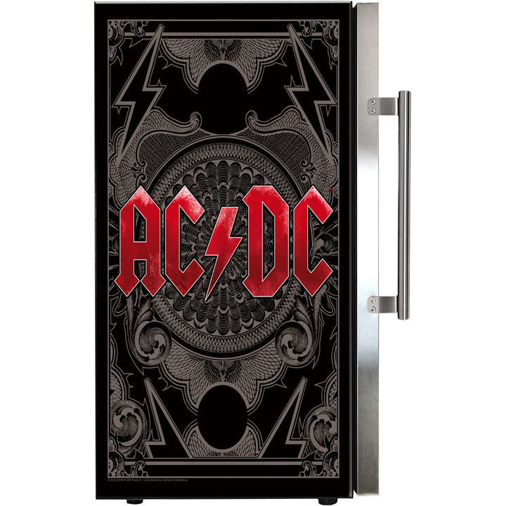 'ACDC' artwork covers the fridge!