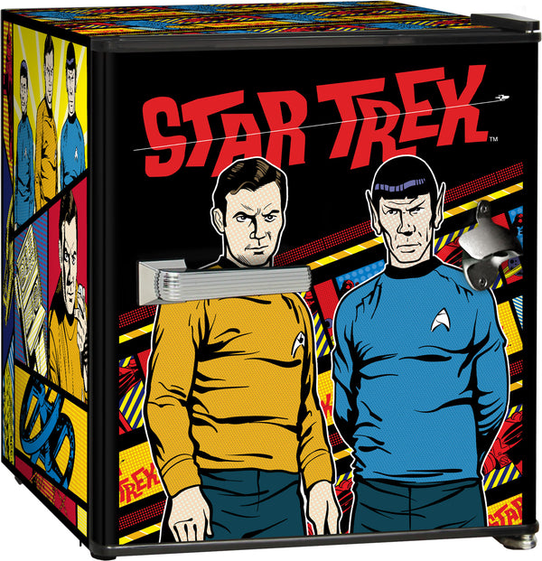 Star Trek Original (Comic Style) Design Mini Bar Fridge - A Great Gift Idea - Model BC46B-RET-STO1