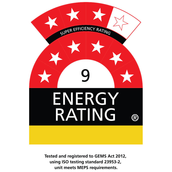 GEMS ENERGY RATING APPROVED 9/10 STARS