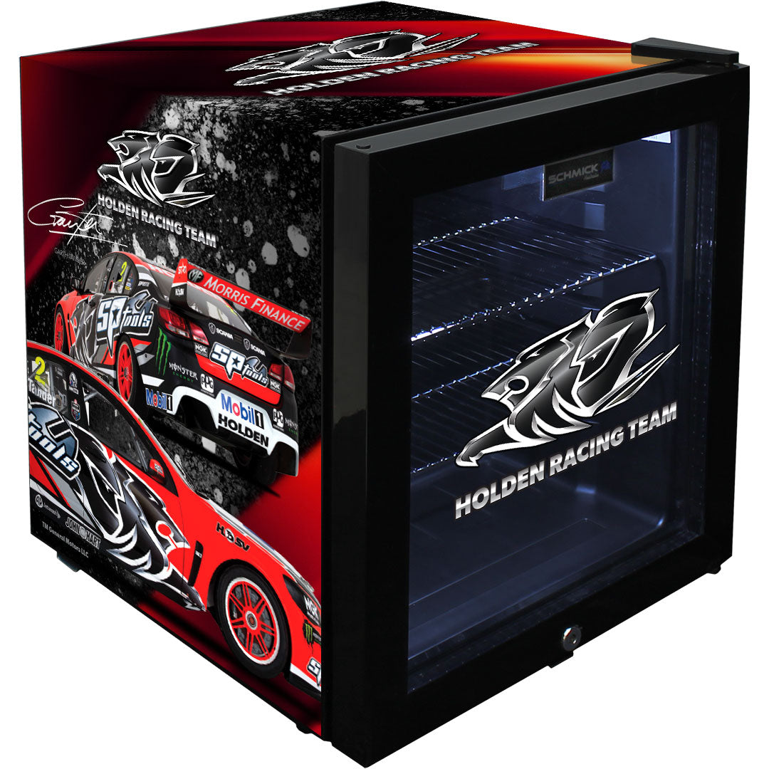 HRT Holden Racing Team Glass Door Compact Bar Fridge 50 Litre With Lock ...