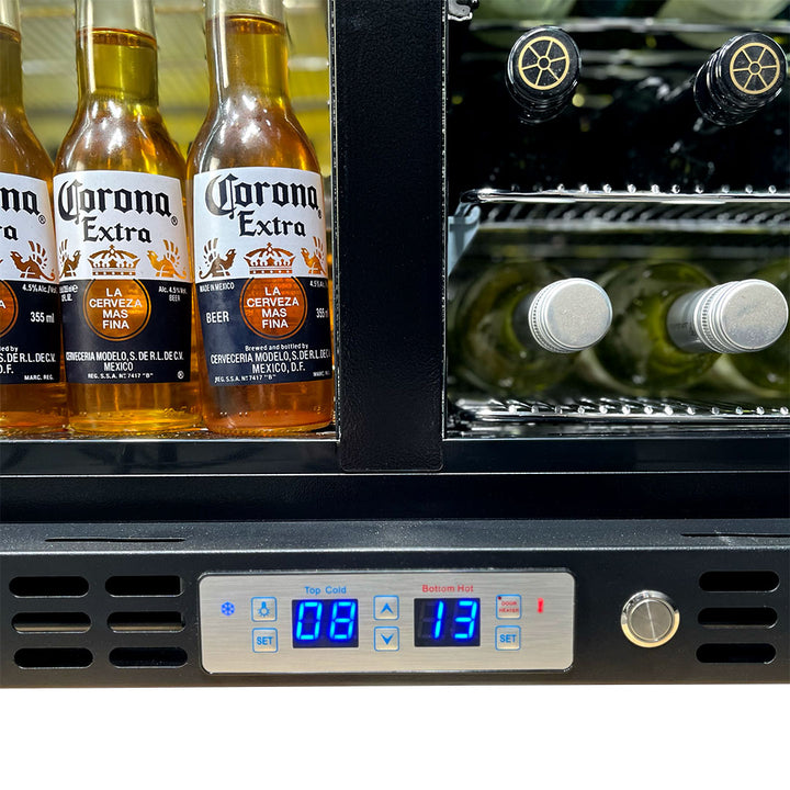 BLACK FACED DIGITAL CONTROLLER TO CONTROL BOTH SIDES (Sample model shown with silver face)