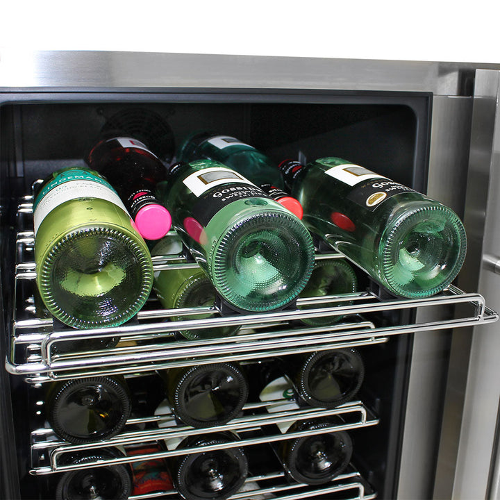 Slide Out For Easy Access 5 x Bottles Per Shelf