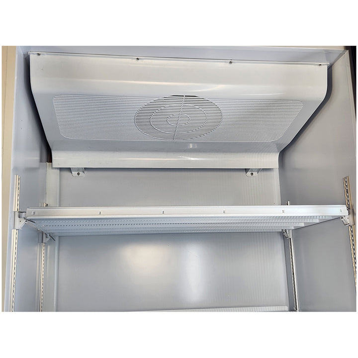 Big cooling function with large fan for circulating evenly throughout cabinet.