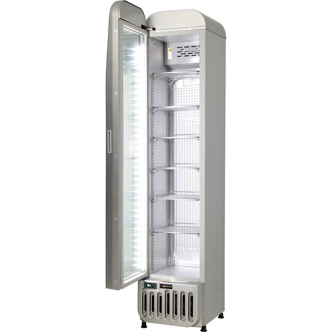 Tall bar online fridge glass door