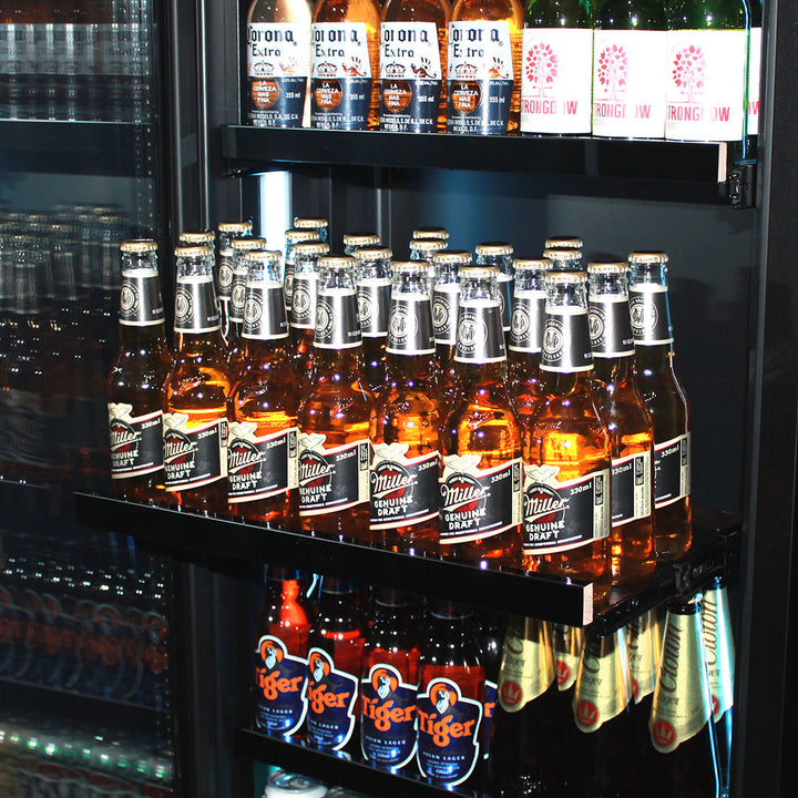 Plenty of Shelving Adjustments - 21 x Corona Size On Beer Shelves