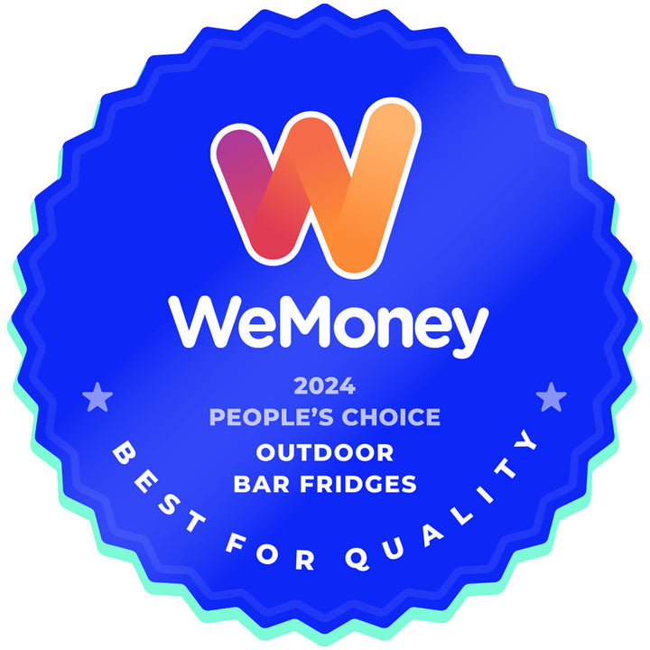 We Money People's Choice Winner "Best For Quality 2024" Outdoor Bar Fridge