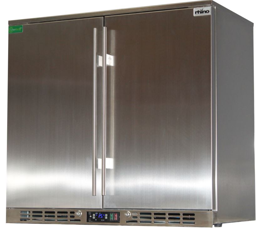 Rhino 2 Door Commercial Alfresco All Stainless Steel Bar Fridge Bar