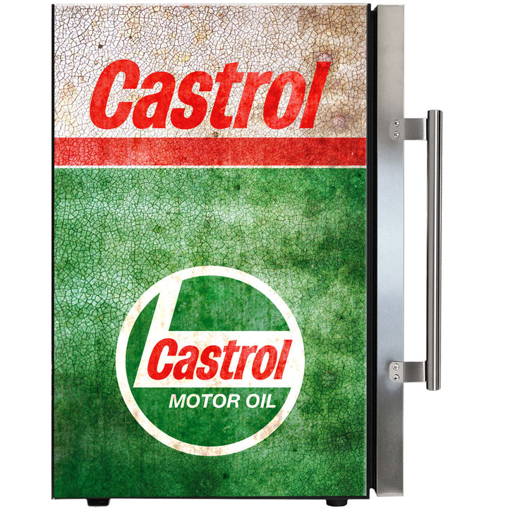 'CASTROL' ARTWORK COVERS THE FRIDGE!