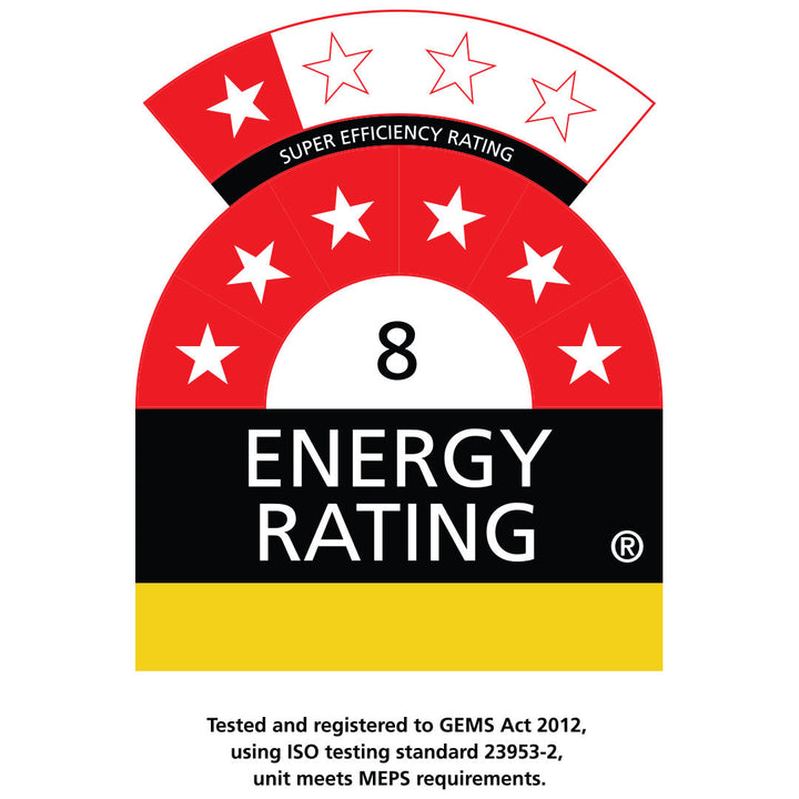 GEMS ENERGY RATING APPROVED 8/10 STARS