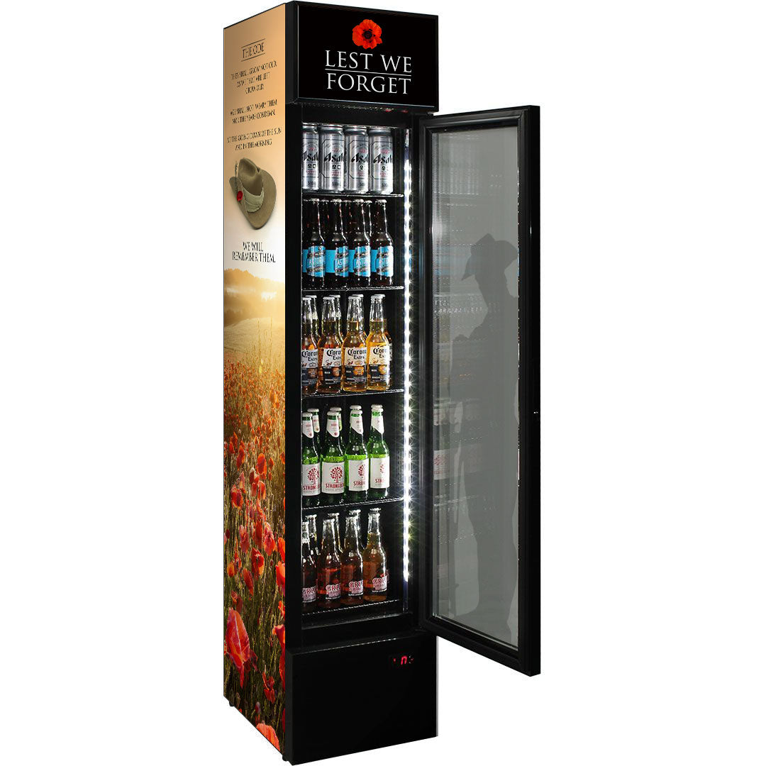 Tall store beer fridge