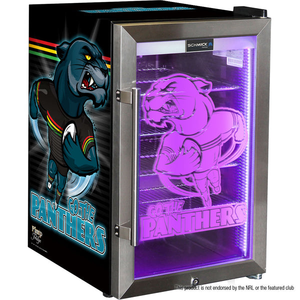 Panthers Rugby Team Design Club branded bar fridge, Great gift idea! - Model HUS-SC70-SS-RUG-PANTHERS