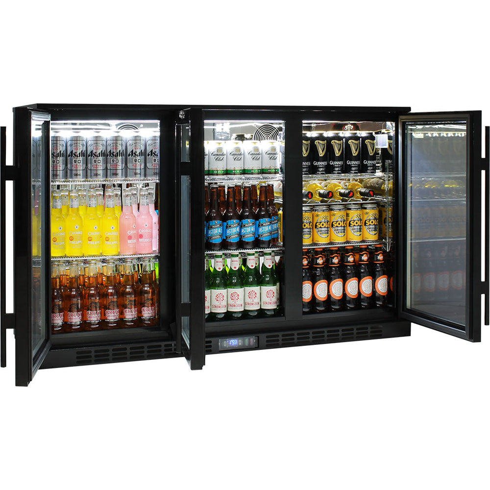 Under Bench Glass Door Commercial Bar Fridge with LG Compressor