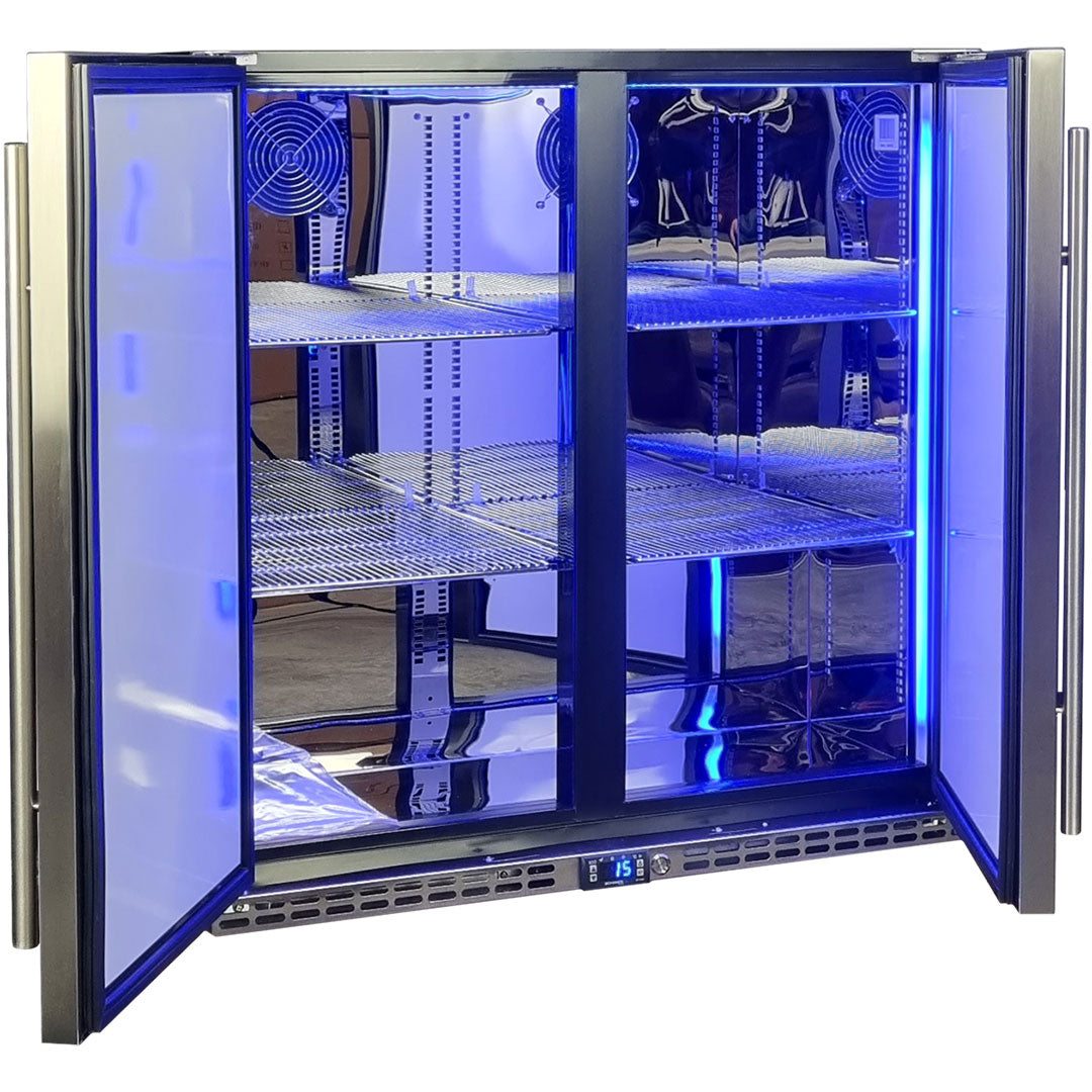 Schmick Glass Door Under Bench Stainless Steel Bar Fridge With Quality ...