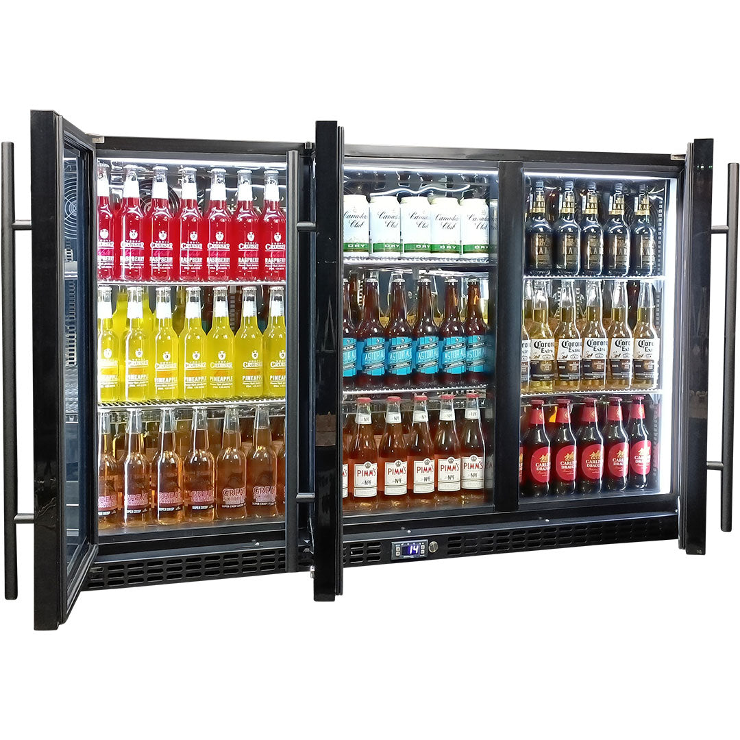 Glass bar deals refrigerator