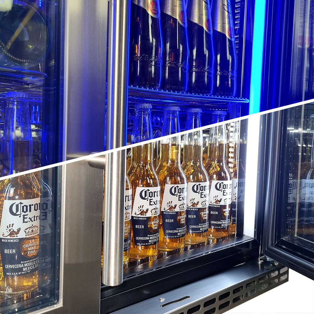 Schmick Quiet Running Energy Efficient Stainless Door Bar Fridge With