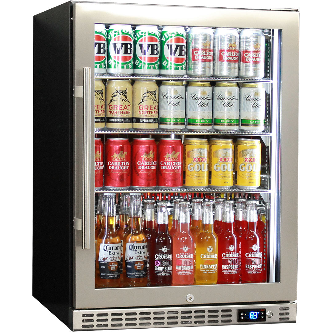 SCRATCH & DENT Schmick Glass Door Under Bench Bar Fridge With Quality Parts And Quiet Operation