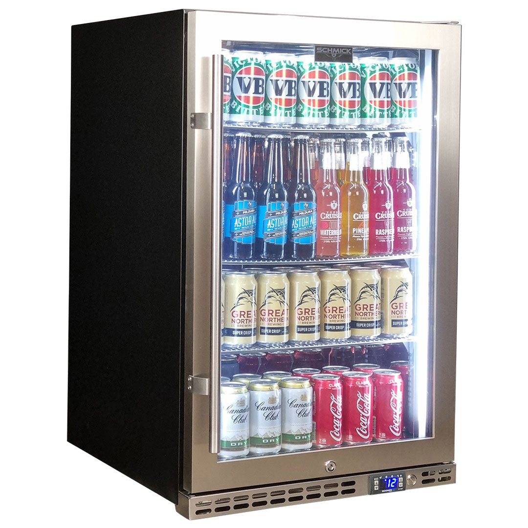 Indoor bar sales fridge glass door