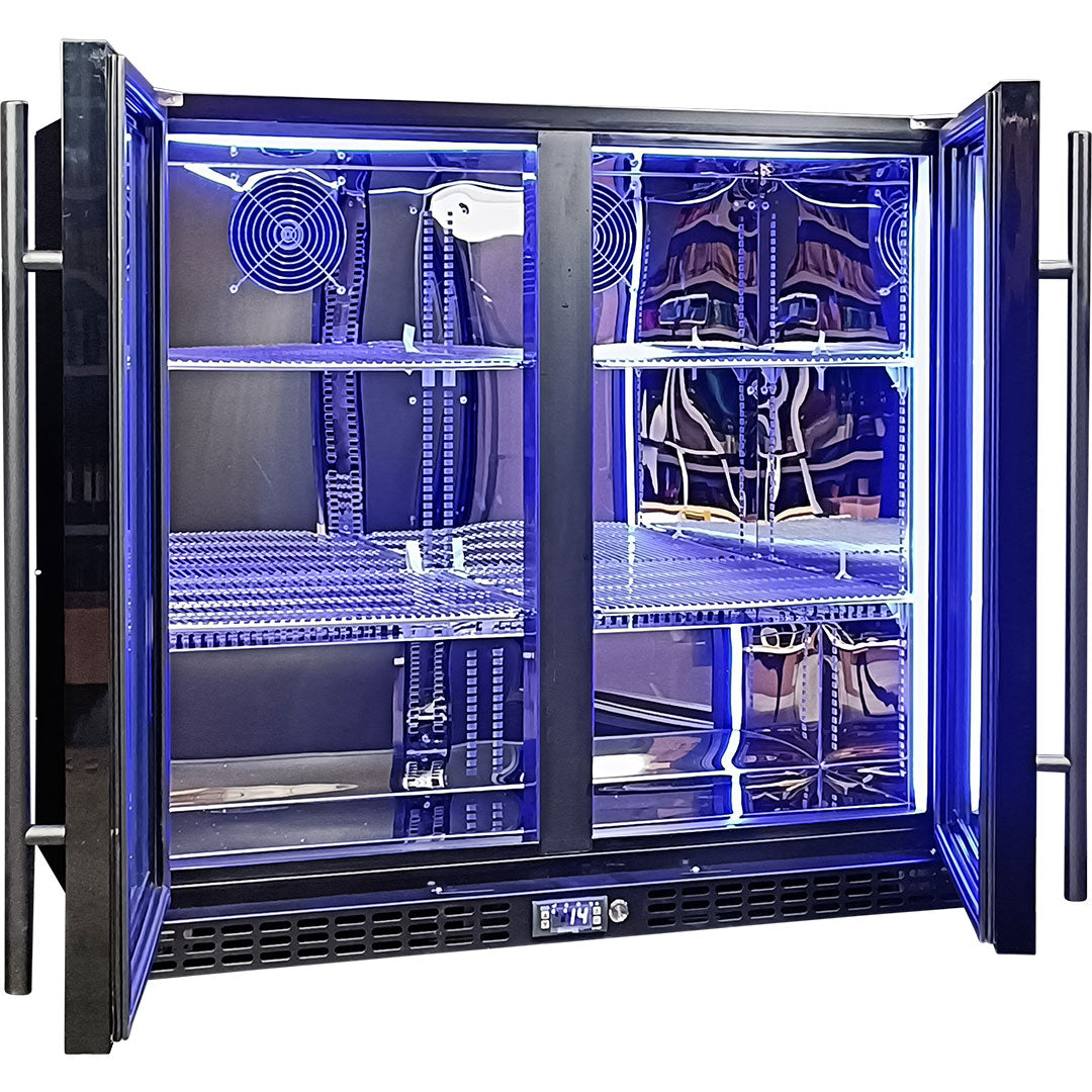 Schmick Quiet Running Energy Efficient Heated Glass Door Bar Fridge