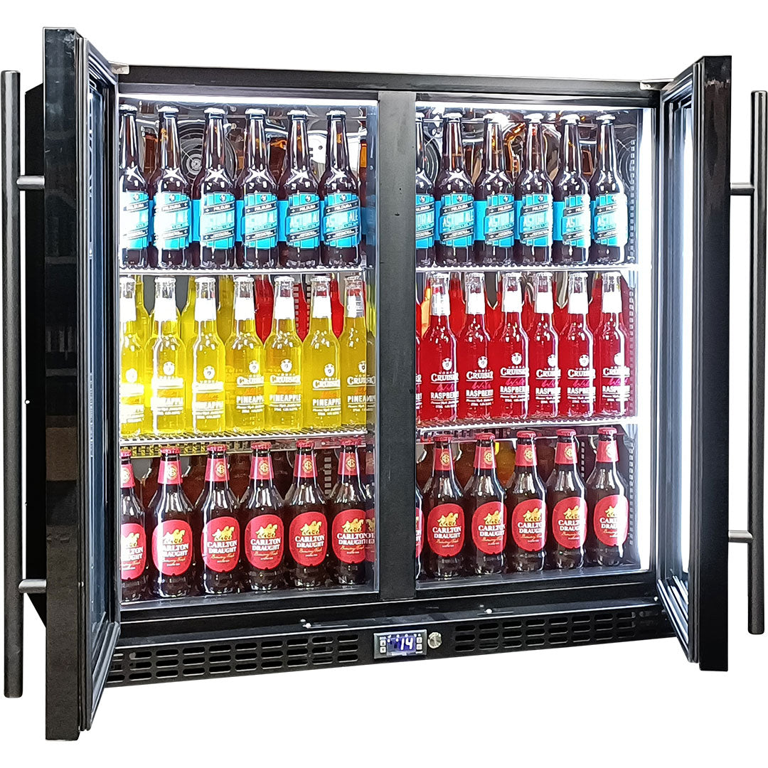 Schmick Quiet Running Energy Efficient Heated Glass Door Bar Fridge