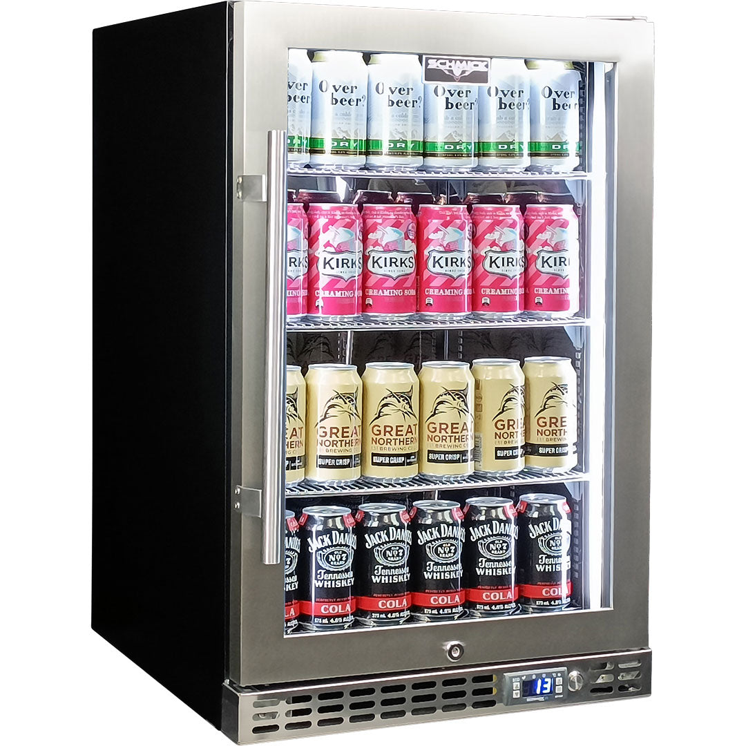 Glass front shop bar fridge
