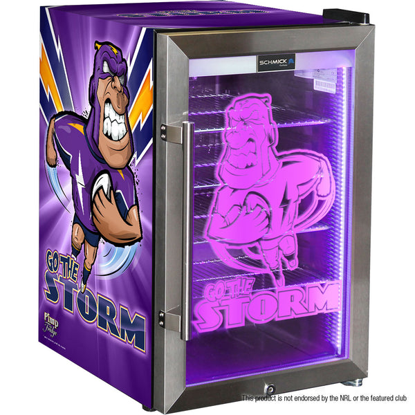 Storm Rugby Team Design Club branded bar fridge, Great gift idea! - Model HUS-SC70-SS-RUG-STORM