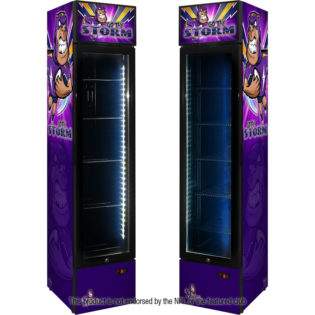 Retro Weg Art Glass Door Upright Bar Fridge, Brand Parts And Sleek Looks Great Gift! Bar