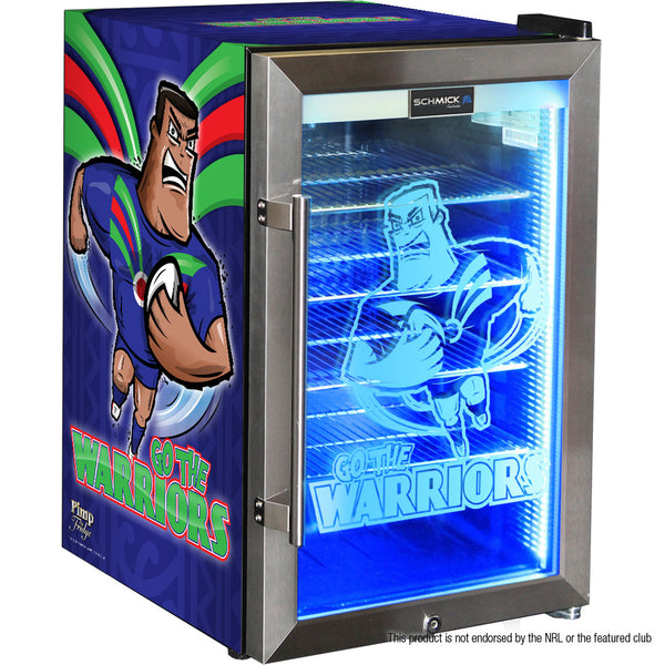 Warriors Rugby Team Design Club branded bar fridge, Great gift idea! - Model HUS-SC70-SS-RUG-WARRIORS